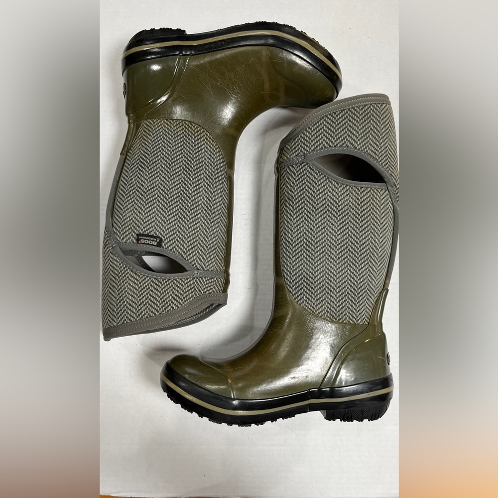 Bogs Original Tall Boots Herringbone women's size 8